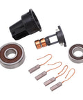Tough As Nails Alternator Rebuild Kit Featuring Premium Slip Ring Brushes And Robust Bearing Set, includes bearings, brushes, and slip ring.