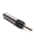 Rock Solid Spring Center Knurl Tap Guide Tool For Dead Center Alignment With Adjustable Tension Spring And Knurled Grip Shank, 1/2 in diameter.