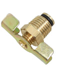 Two Pack One Quarter Inch NPT Brass Air Compressor Drain Valves Wing Type Plug Valve For Air Compressors Storage Tanks And Gas Cylinders