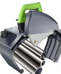 Beefy Heavy Duty Pipe Cutter With 5 Plus 1 Adjustable Speeds For Copper Brass PVC And Thin Stainless Steel Pipes, cutting mechanism visible