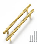 Forty Pack Brushed Gold Cabinet Pulls Modern Bar Drawer Handles For Kitchen Bathroom And Bedroom with Five Inch Center to Center