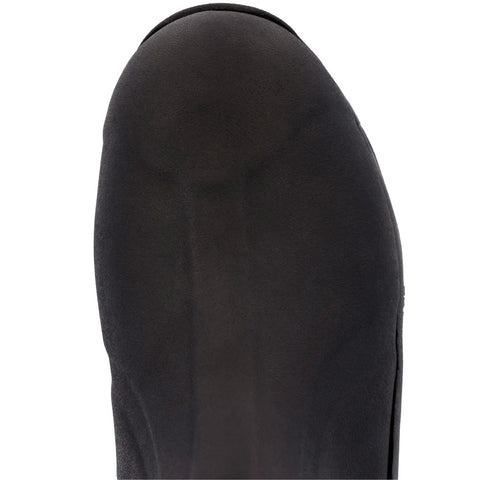 Close-up view of the sole of Mens Arctic Sport Tall Winter Boots In Black featuring tough material and design.