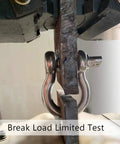 Break load test of Heavy Duty 1/4 Inch 316 Stainless Steel Anchor Shackles showing durability under pressure.