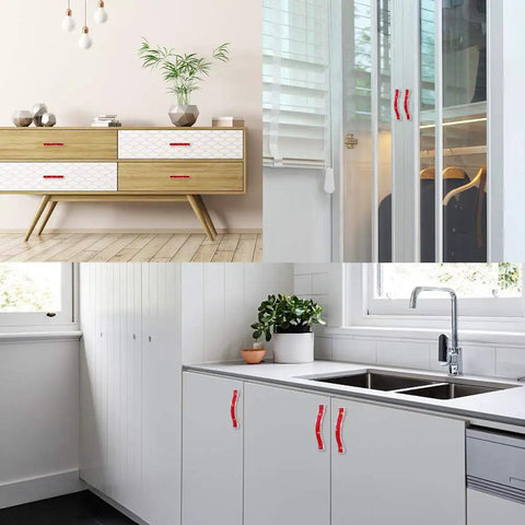 Top Tier Red Crystal Drawer Pulls For Cabinets And Dressers Hella Sparkly Boho Chic Furniture Hardware With Bombproof Screws Dead Simple Refresh Install Four Piece Kit on various furniture.