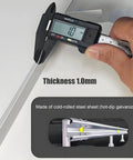 Measuring 1.0mm thickness of Tough As Nails Weatherproof EV Charger Cover And Steel Outdoor Protective Shell