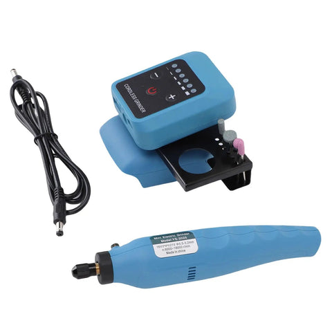 Badass Cordless Angle Grinder Featuring Six Variable Speeds Up To 18000 Rpm Plus A Rock Solid Workbench Stand And Full Accessory Kit.