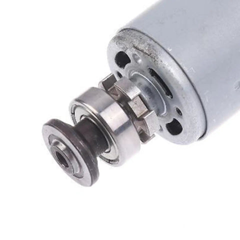 Rock Solid Brushless Angle Grinder Motor Replacement Part For Home Workshop Power Tools with exposed steel gear and casing.