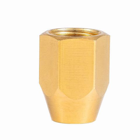 Solid Brass Pneumatic Fitting with Quarter Inch NPT End, part of the 2 Pack for Quarter Inch ID Polyurethane Air Hose, corrosion resistant