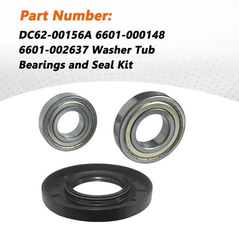 Top Tier Washer Tub Bearings And Seal Replacement Kit Delivers smooth bearings and rubber seal for Samsung front load machines.