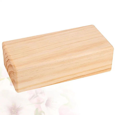 Premium Natural Solid Wood Yoga Block With Rounded Corners And Slick Grip For Legit Balance Training And Killer Flex Stretches And Top Shelf Core Conditioning Sessions, natural wood, smooth surface