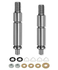 Top Shelf Dryer Drum Support Roller Shaft Replacement Kit Wpw10359269 Wpw10359270 Left Right Pair with washers and nuts.