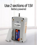 Pro Grade Digital Force Gauge Push And Pull Tester With 100N Range showing battery compartment for 2 x 1.5V batteries.