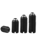 Built Different Spring Loaded Ball Plungers Delivering Dead Simple Positioning Grade 12.9 Black Steel Set Screws 10 Pack