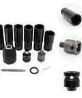 Heavy Duty Impact Socket Adapter Set Made From Rock Solid Chrome Vanadium Steel Built Tough For Pro Mechanics And Weekend Warriors Seeking Reliable Gear For Turbo Tight Custom Builds And Daily Shop Work, includes multiple adapters and accessories.