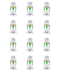 Twelve Pack Quick Response Pendent Fire Sprinkler Heads With Slick Chrome Finish And Tough Copper Build For Snappy Heat Trigger And Bully Proof Property Shielding At One Ninety Nine Degrees, showing twelve identical heads.