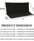 Heavy Duty Waterproof Patio Swing Seat Cover For 2 To 3 Seat Metal Frame Benches Replacement Outdoor Chair Cover.