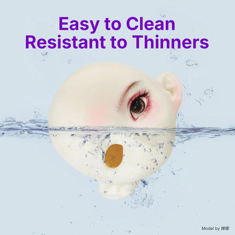 Tough As Nails Abs Like 3D Printer Resin Engineered For Bjd Dolls And Articulated Figures With Heavy Duty Wear Protection To Keep Joints Snug And Crisp In Cinnamon submerged in water, displaying detail and eye features.