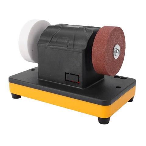 Tough As Nails 20V Cordless Mini Bench Grinder With 3 Inch Dual Grinding Wheels for sharpening and polishing tools.