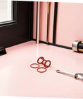 Six Pack Silicone Ice Cream Maker Sealing Rings Replacement Gasket Set For Home And Pro Use Leakproof Valve Seal High Elasticity Fit Easy Install Durable red rings on pink surface