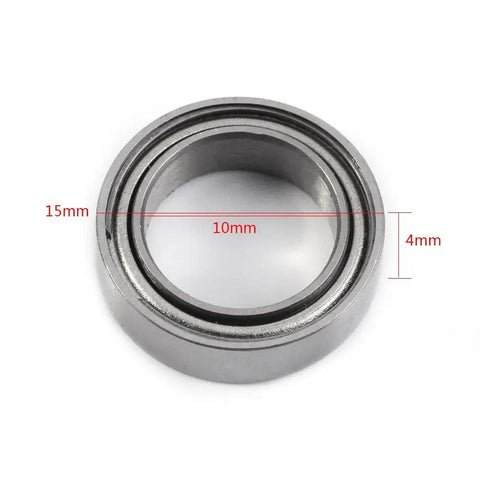 Super Prime Double Shielded Mini Ball Bearings For Tight Squeeze Equipment, 10x15x4mm size, ideal for compact applications.