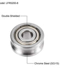 LFR5200-8 U Groove Track Roller Bearing Chrome Steel ID 32MM OD 14MM Thick Double Shielded with visible detail.