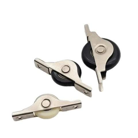 Straight Shooting Shower Door Rollers And Heavy Duty Sliding Track Wheels With Bulletproof Nylon Ball Bearings designed for smooth operation.