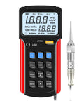 Smooth Operator Digital Vibration Meter With High Grade Probe And Reliable Data Storage For Tracking Acceleration Velocity And Displacement Readings Without Any Glitches, handheld device with LCD display.