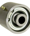 Badass 3 Inch Chromoly Weld-On Suspension Rod End With 3.250 By.750 Ball And External Grease Zerk For Custom Hot Rods And Fabricated Race Cars That Deliver 30 Degree Articulation Without Binding, showing smooth surface and grease fitting.