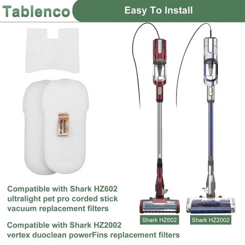 Replacement Vacuum Filter Kit For Shark Ultralight Pet Pro Corded Stick Vacuum showing HZ602 and HZ2002 compatibility