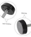 Four Piece Adjustable Treadmill Levelers With Non Slip Swivel Base and Universal Mounting Bolts close-up of rubber foot and bolt.