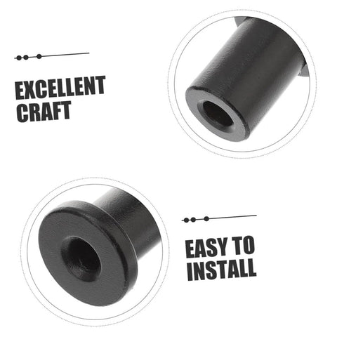 Sliding Barn Door Track Spacers And Wall Stopper Kit For Easy Installation, Heavy Duty Barn Door Hardware shown in black