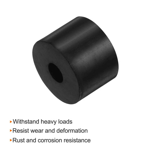 Heavy Duty Rubber Spacers Set Of 16 Pieces With Premium Black Coating, 12mm ID, 40mm OD, rubber ring to dampen vibration.