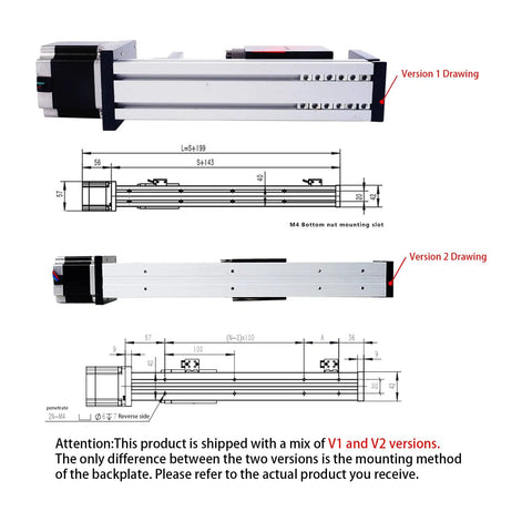 Image of FSL40 Version 2.0 Linear Guide Rail With Ball Screw Motion Table for CNC Projects and Smooth Linear Motion.