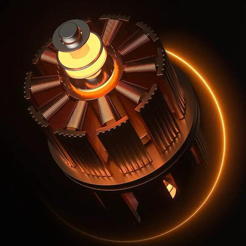 Close-up view of the motor component from the Kickass 12 Volt Rechargeable Electric Drill Kit With Adjustable Speed And Reverse Function.
