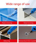 All Purpose Deburring Tool Kit With 360 Degree Rotating Cutter And Replaceable Blades trimming plastic and metal edges