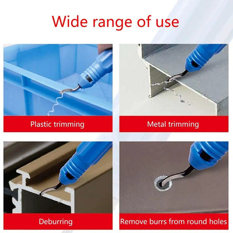 All Purpose Deburring Tool Kit With 360 Degree Rotating Cutter And Replaceable Blades trimming plastic and metal edges