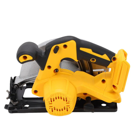 Kickass Cordless Circular Saw With Brushless Motor And 5300 Rpm Speed Heavy Duty build with robust yellow design for DIY projects.