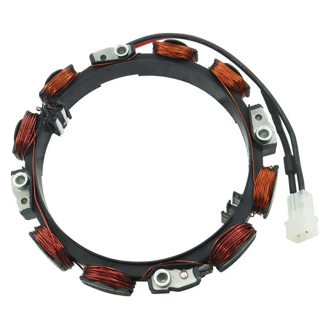 Straight Swap Alternator Stator Dual Circuit With Built In Voltage Regulator And Spark Plug Compatible With Briggs And Stratton Mowers 10 16 Amp heavy duty stator with copper windings.