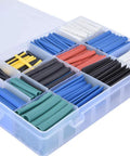 Kick Your Wiring Game Up With This Massive 670pc Polyolefin Heat Shrinkable Tube Set That Perfectly Insulates And Bundles Cables Like A Pro While Offering Color Coding For Drones Electrical Repairs And Daily Fixes, 670-piece assorted heat shrink tubing kit in storage box