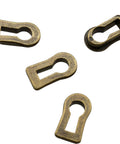 Bronze Tone Zinc Alloy Keyhole Covers Set Of 4 For Cabinet Doors And Drawers Desks Dressers Wardrobes TV Cabinets And More