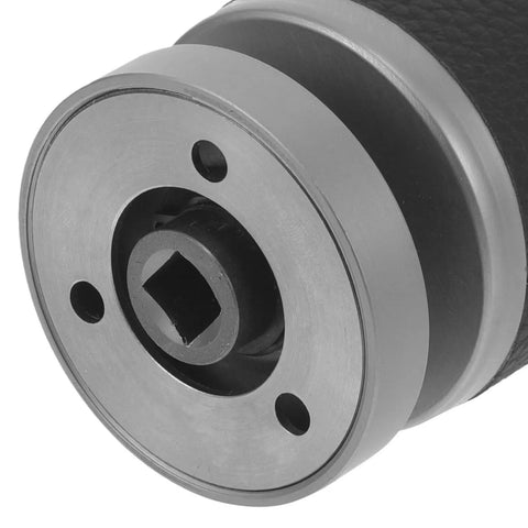 Close-up view of Slick Hidden Door Handle Featuring One Sided Deadbolt Lock European Style Luxury Bedroom Privacy Latch in solid black.