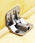 Uonlytech adjustable torque folding table hinge installed on wood surface, zinc alloy