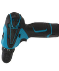 Tough As Nails 12V Cordless Drill Packed With A Sleek 1300mAh Lithium Battery Two Fast Speed Modes And A Bright Built In Led Work Light handheld drill showing keyless chuck and grip.