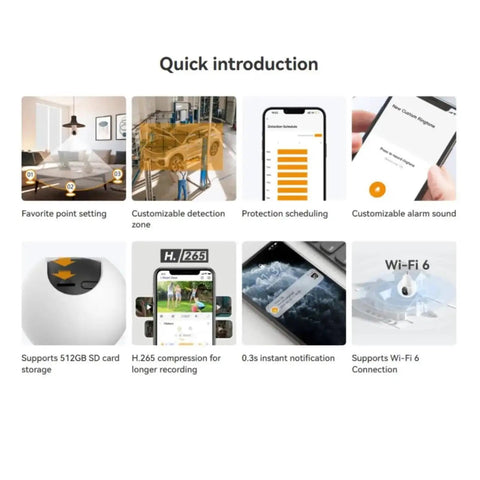 Quick introduction to features of Smart 5Mp E27 Screw In Surveillance Camera with AI Motion Tracking and Human Detection.