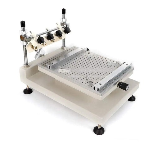 3040 Solder Paste Printer for SMT SMD PCB Stencil, Manual Screen Printer With 250 X 400 mm Working Area, adjustable platform