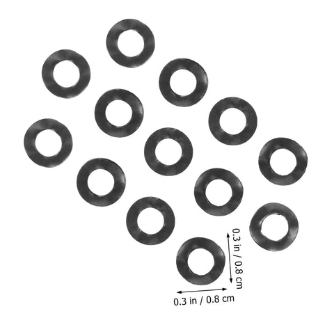 Spring Wave Washer Gasket Kit 500 Pieces Spring Steel Wave Washers For Electrical Connections And Automotive Applications, Prevent Loosening, Protect Screws, High Resilience And Durable Sealing. 0.3 in black washers