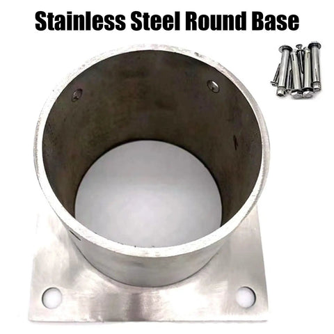 Stainless Steel Post Base Sleeve Set For 6x6, 4x4, 2x2, 8x8 Fence Posts Built To Last Anchor Bracket Railing Holder For Outdoor Gazebos And Backyards, 18 Pieces Diameter 200 mm 7.9 in