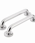 Heavy Duty 18 Inch Bathroom Grab Bar With Concealed Screw Mounting And Mirror Polish Stainless Steel Finish Pack Of Two, showing sleek polished design.