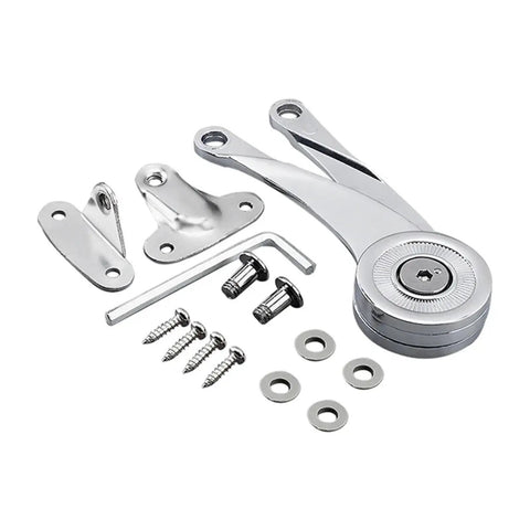 Hydraulic Cabinet Door Hinges With Stop Function Adjustable Polished Finish Kitchen Cupboard Lift Up Flap Support Hardware