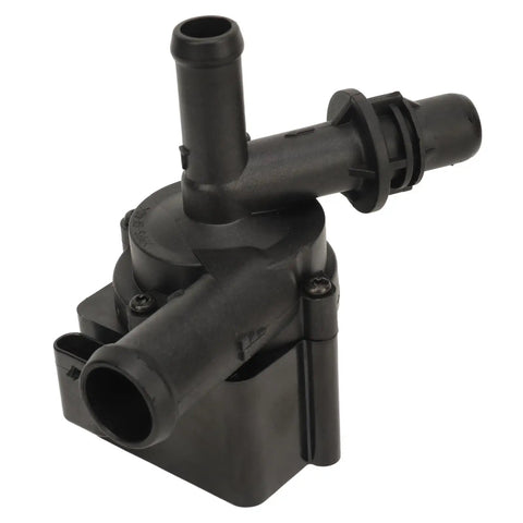 Electric Auxiliary Water Pump Replacement For Coolant Circulation Compatible With BMW F20 F30 F31 F80 Series 11517600969 angle showing plastic housing.